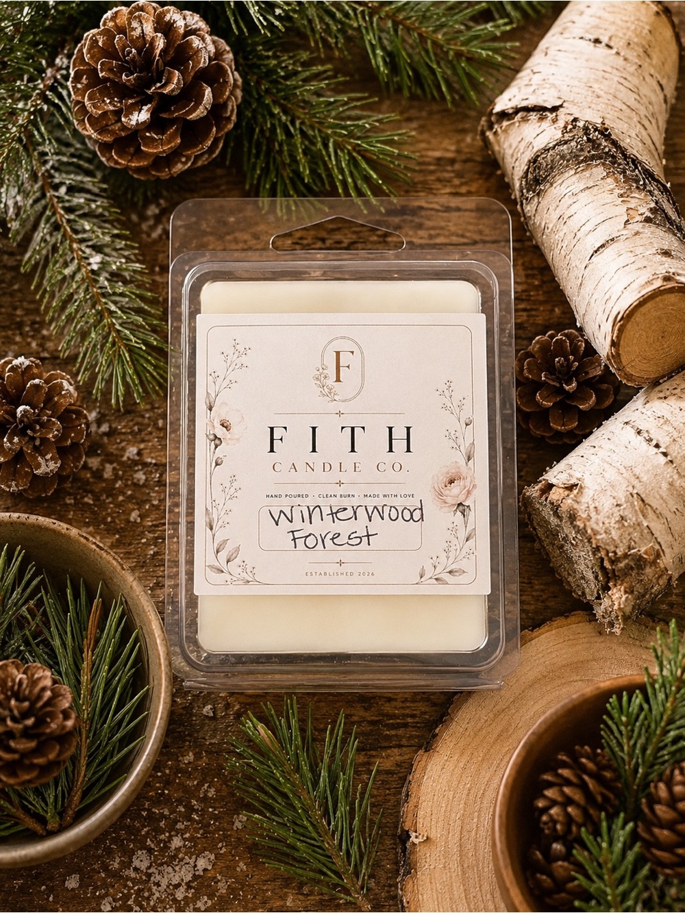Winterwood Forest Organic Soy Artisan wax melts